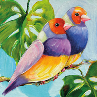 Guardanapo de Papel Decoupage 33x33 PPD Conversation Tropica 133003308