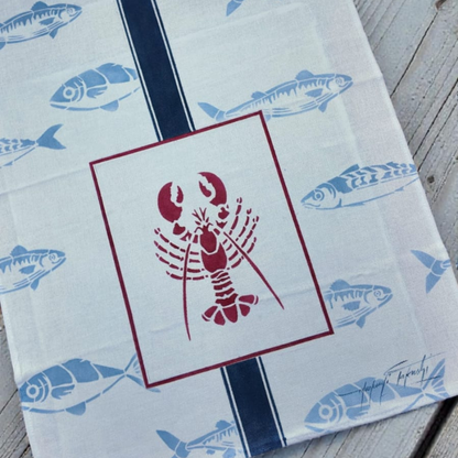 Stencil OPA 20x25 3778 Náutico Peixes