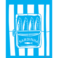 Stencil OPA 20x25 3809 Culinária Lata de Sardinha