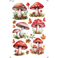 Transfer Litoarte 9,8x15cm TIS-105 Cogumelos