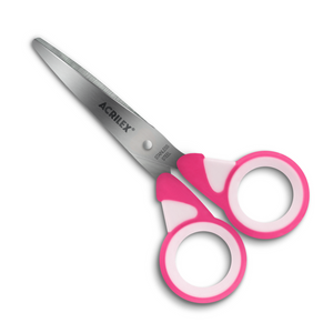 Tesoura Escolar Spinner Acrilex 13,5cm Rosa