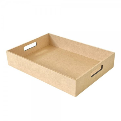 Bandeja em MDF Retangular com Alça 6,5x20x30cm