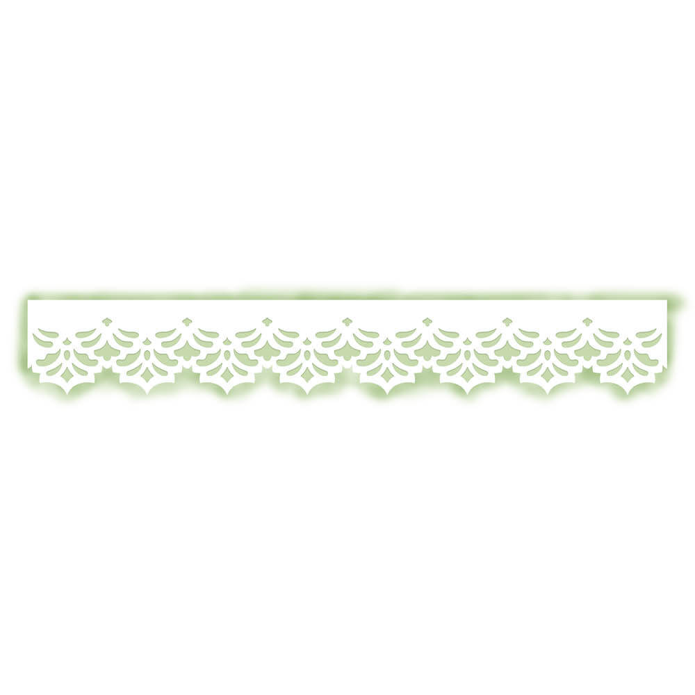 Stencil Litoarte 28x4cm STAB-027 Barrado