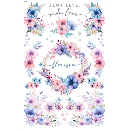 Transfer de Imagem 19,5x29,5cm TIB-092 Floresça
