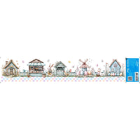Transfer Têxtil 45x9,5cm TTB6P-005 Páscoa Coelhos Casinha