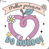 Transfer de Imagem 8x8cm TIT-012 Professora