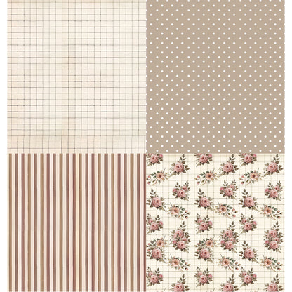 Papel Scrapbook Litoarte SD-1378 Conjunto Aconchego 30,5x30,5cm