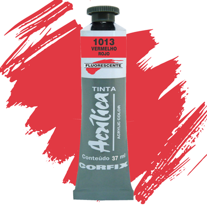 Tinta Acrílica Fluorescente Corfix Bisnaga 20ml