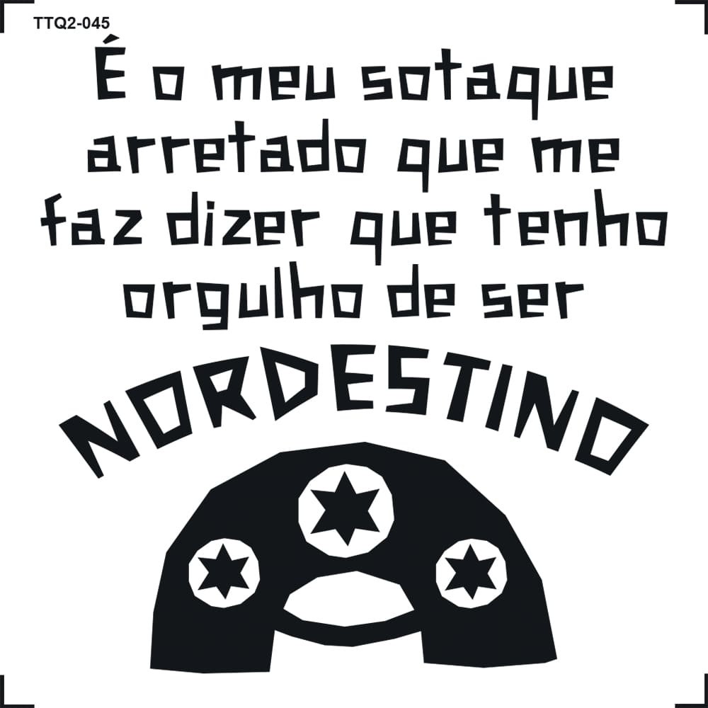 Transfer Têxtil 8x8cm TTQ2-045 Nordestino