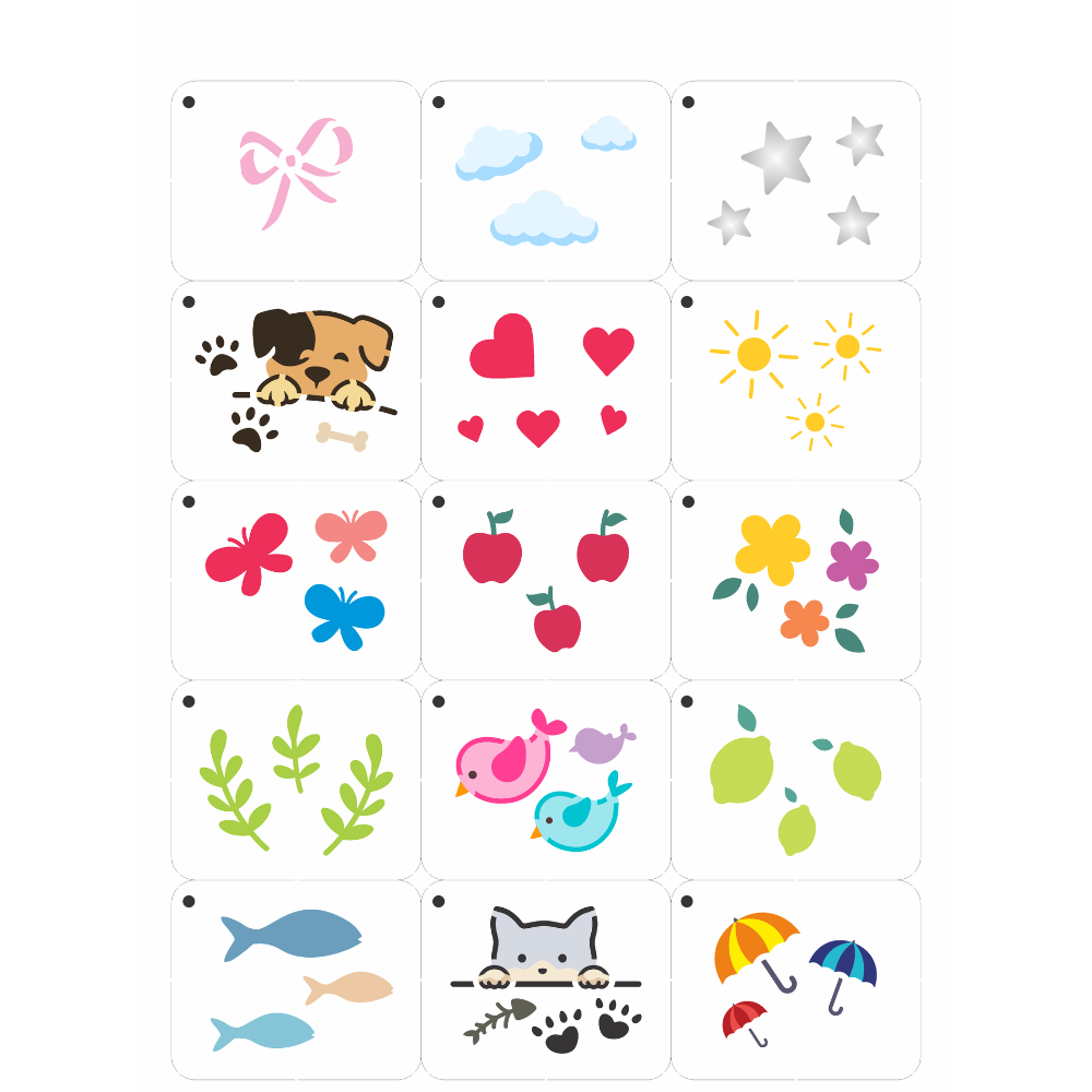 Stencil OPA 15x20 3741 Chaveirinho Elementos Diversos