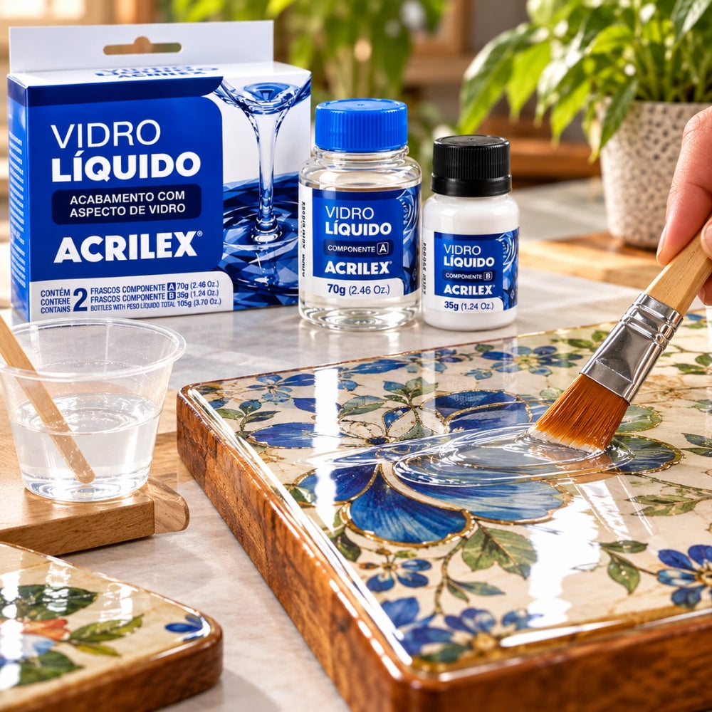 Vidro Líquido Acrilex 105g Acabamento com aspecto de Vidro