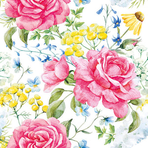 Guardanapo Decoupage Litoarte G3-057 Rosas e Flores do Campo