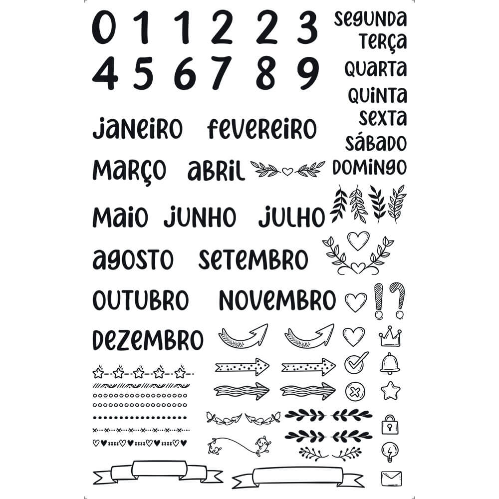 Transfer de Imagem Litoarte 19,5x29,5cm TIB-055 Calendário