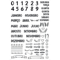 Transfer de Imagem Litoarte 19,5x29,5cm TIB-055 Calendário