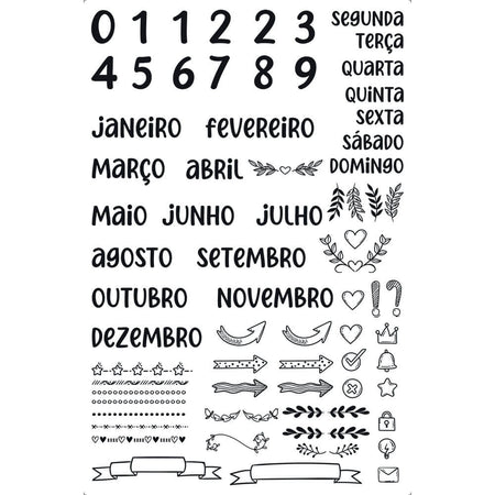 Transfer de Imagem Litoarte 19,5x29,5cm TIB-055 Calendário