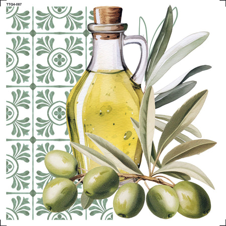 Transfer Têxtil 13,5x13,5cm TTQ4-087 Olive Oil