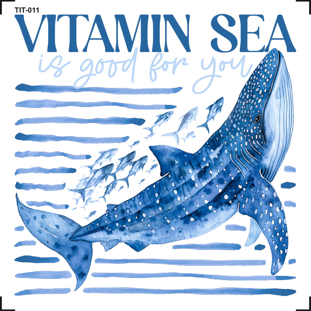 Transfer de Imagem 8x8cm TIT-011 Tubarão