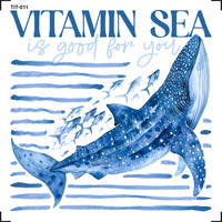 Transfer de Imagem Litoarte 8x8cm TIT-011 Tubarão