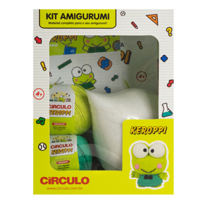 Kit Amigurumi Hello Kitty and Friends Círculo Cor 02 Keroppi