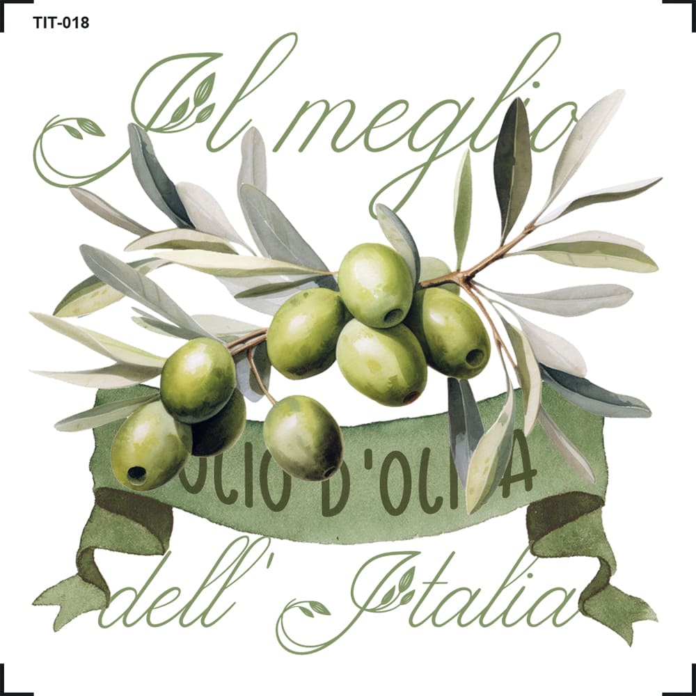 Transfer de Imagem 8x8cm TIT-018 Olive