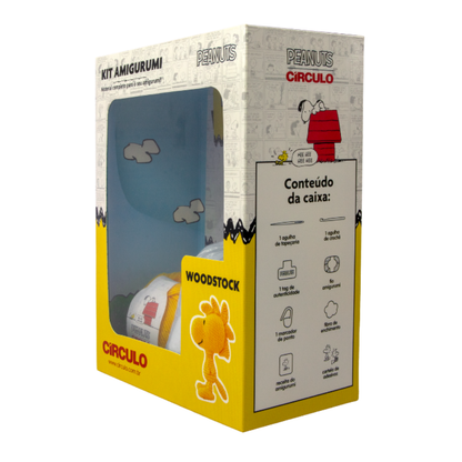 Kit Amigurumi Snoopy and Peanuts Círculo Cor 02 Woodstock