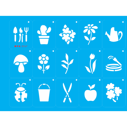 Stencil OPA 15x20 3747 Chaveirinho Jardim I