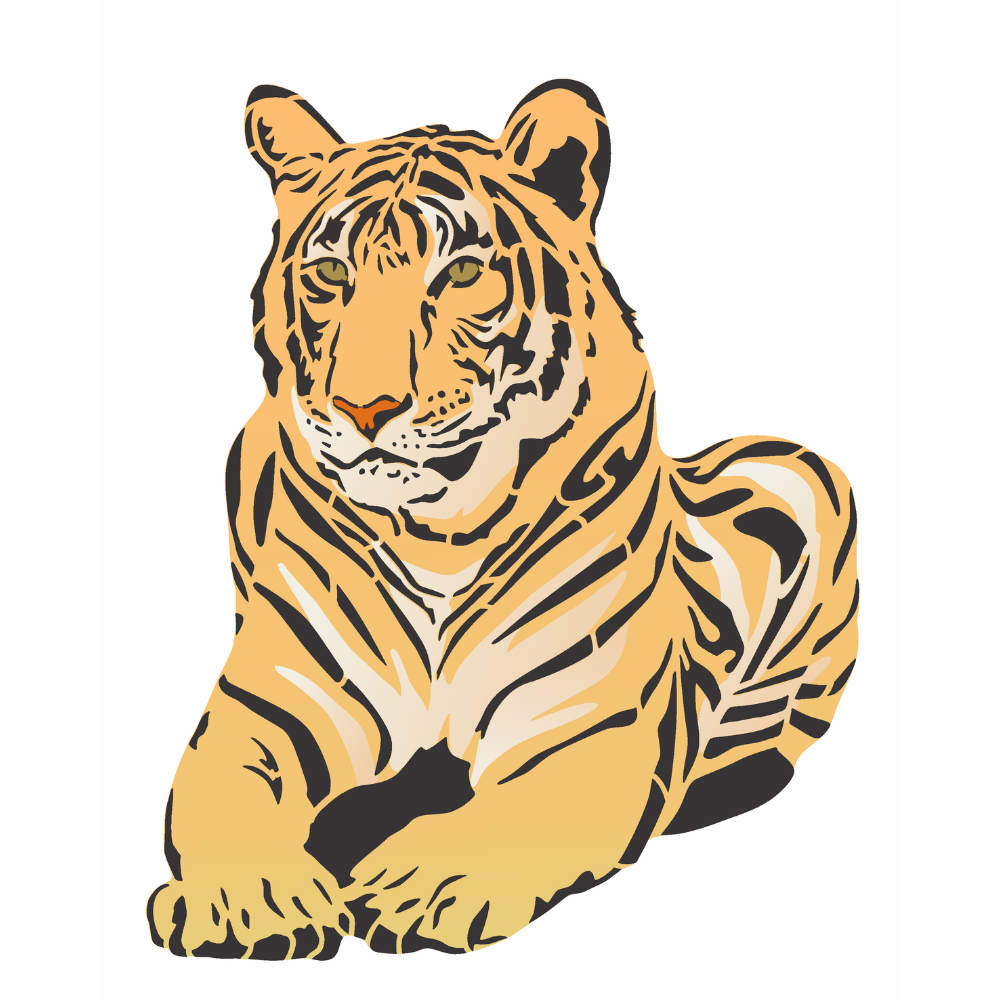 Stencil OPA 20x25 3797 Animais Tigre