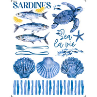 Transfer Litoarte 15x19,5cm TIM-010 Fundo do Mar