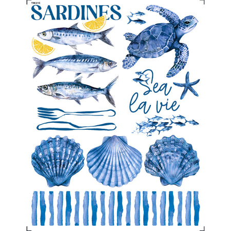 Transfer de Imagem 15x19,5cm TIM-010 Fundo do Mar