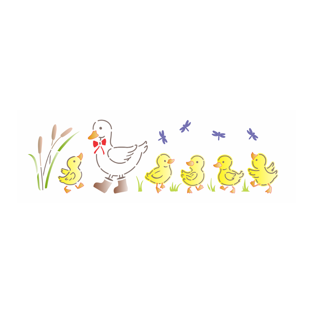 Stencil OPA 10x30 3691 Infantil Patinhos