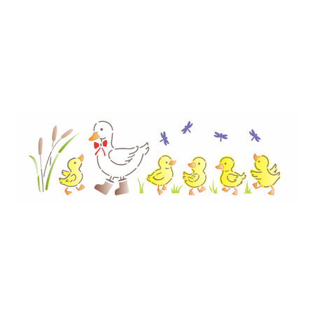 Stencil OPA 10x30 3691 Infantil Patinhos