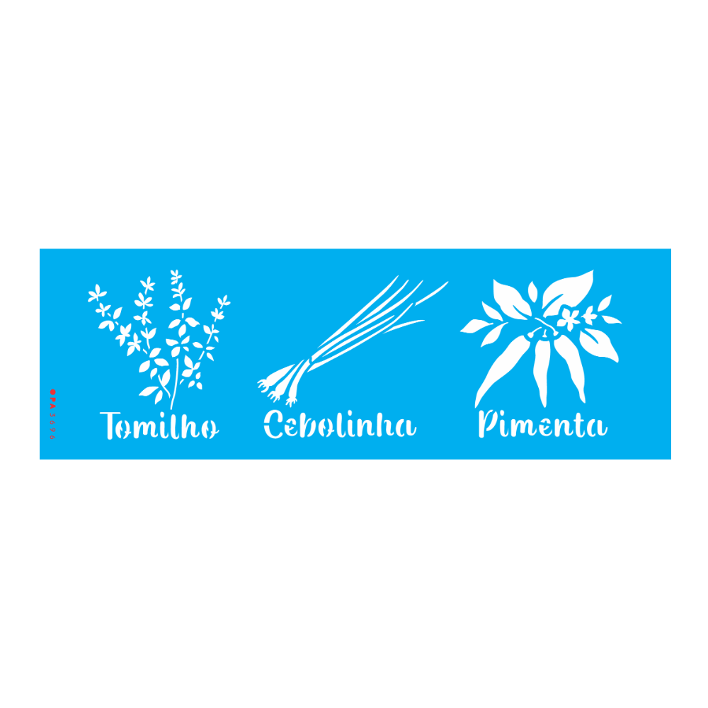 Stencil OPA 10x30 3696 Feirinha Estamparia Temperos
