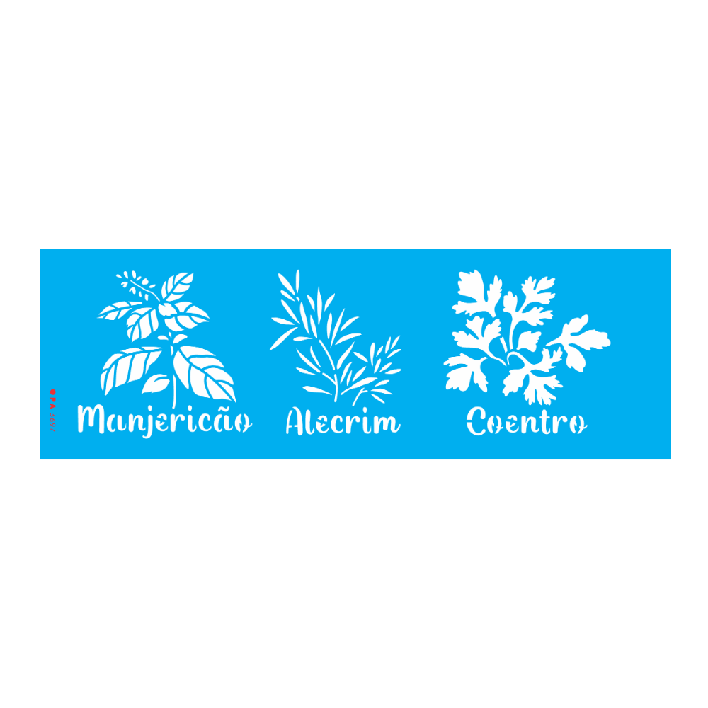 Stencil OPA 10x30 3697 Feirinha Estamparia Temperos I