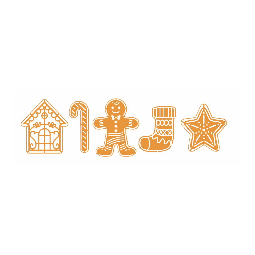 Stencil OPA 10x30 3698 Natal Biscoitos Natalinos