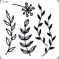 Transfer de Imagem Litoarte 8x8cm TIT-029 Folhas