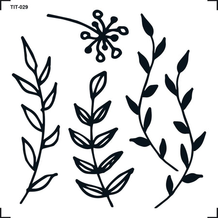 Transfer de Imagem 8x8cm TIT-029 Folhas