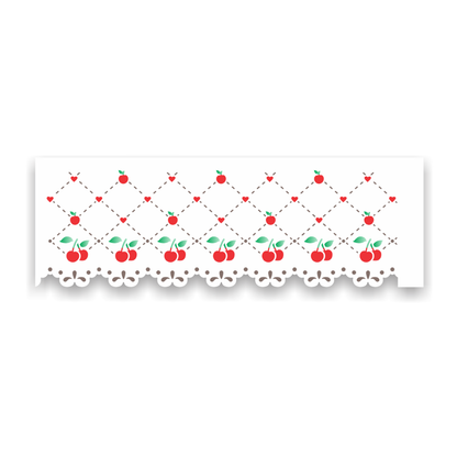 Stencil OPA 10x30 3706 Renda Frutas Cerejinhas