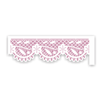 Stencil OPA 10x30 3707 Renda Rechilieu Flor Cerejeira