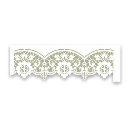 Stencil OPA 10x30 3708 Renda Rechilieu Floral