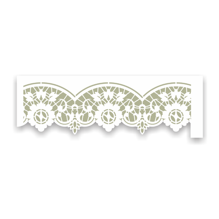 Stencil OPA 10x30 3708 Renda Rechilieu Floral
