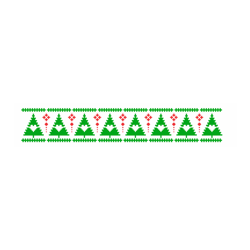 Stencil OPA 6x30 3717 Natal Ponto Cruz Árvores Natalinas