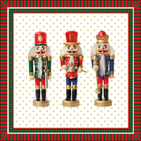 Guardanapo de Papel Decoupage 33x33 33314780 Natal Three Nutcrackers