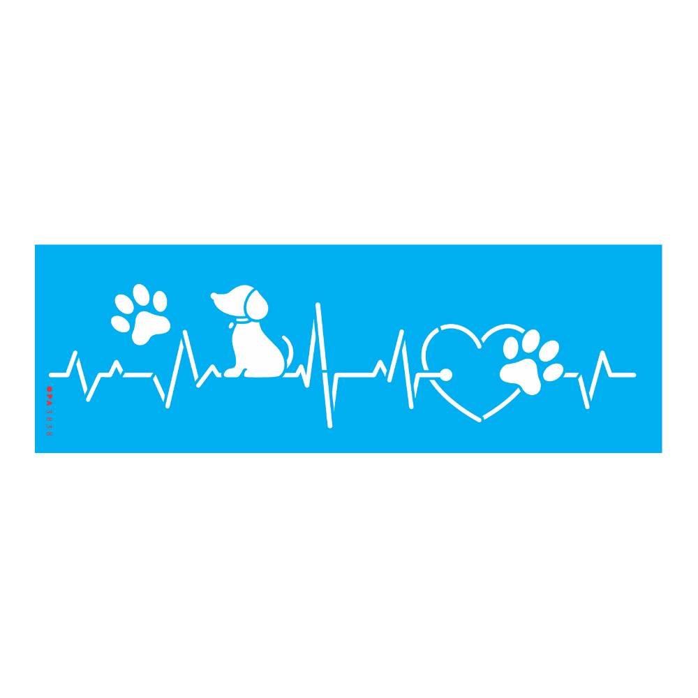 Stencil OPA 10x30 3838 Pet Amor por Cãozinho