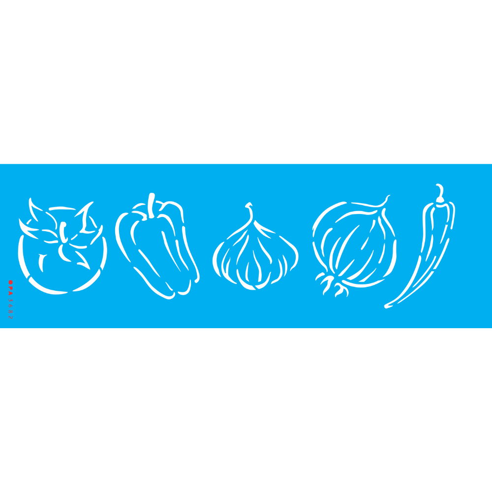 Stencil OPA 10x30 3682 Legumes Diversos II