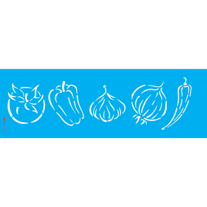 Stencil OPA 10x30 3682 Legumes Diversos II