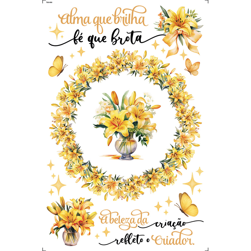 Transfer de Imagem 19,5x29,5cm TIB-090 Alma Que Brilha