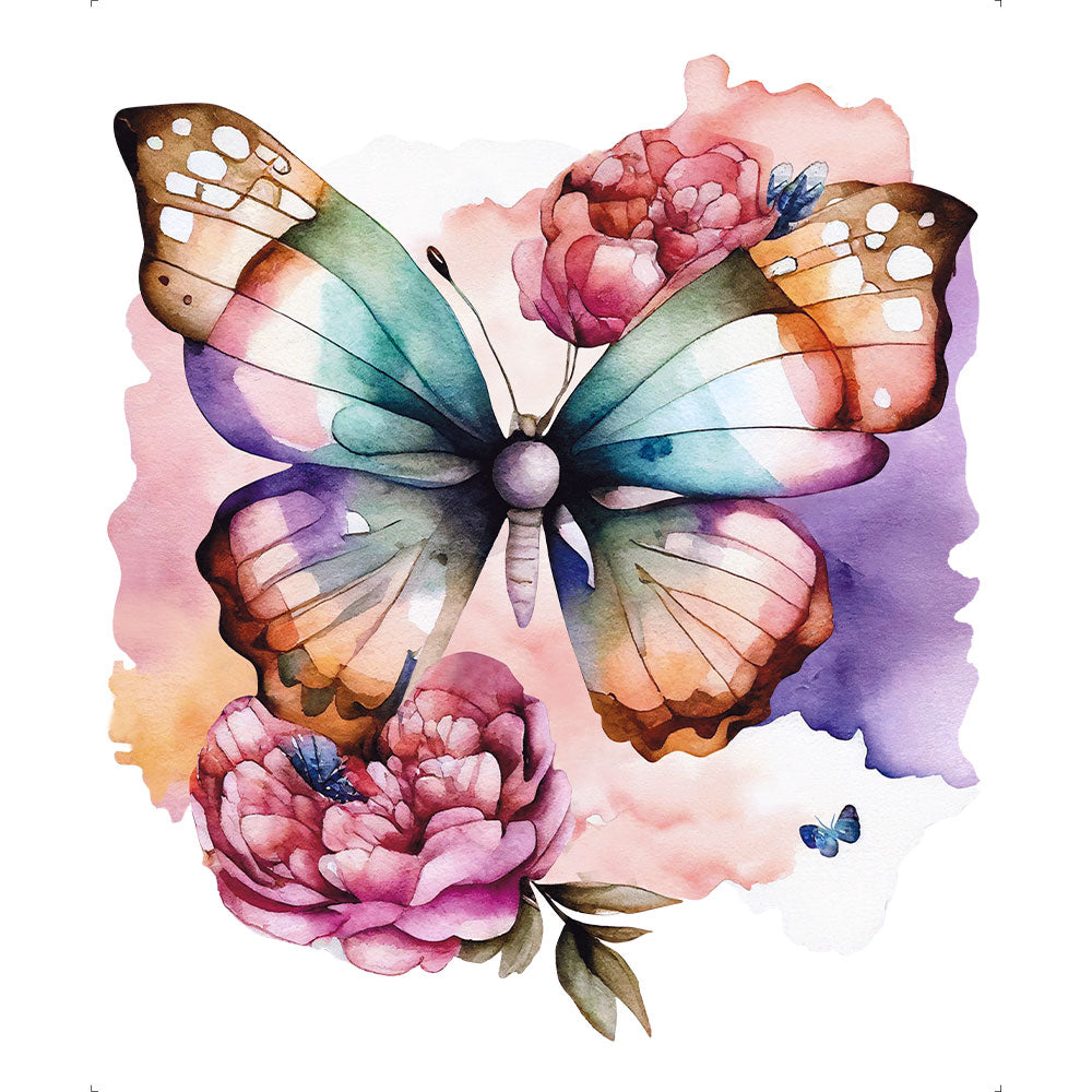 Transfer Têxtil Litoarte 24x20cm TTR4-020 Borboleta