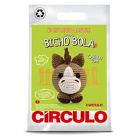 Kit Meu Primeiro Amigurumi Bicho Bola 2 Cor 01 Cavalo Tom