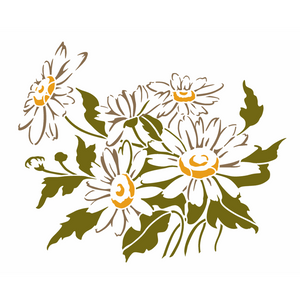 Stencil OPA 20x25 3662 Flor Sombra Margaridas