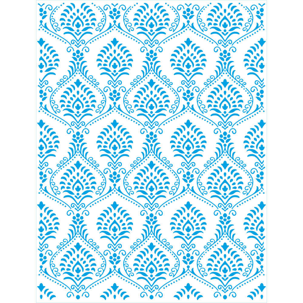 Stencil Litoarte 42x32cm STW-062 Estampa de Parede Arabescos